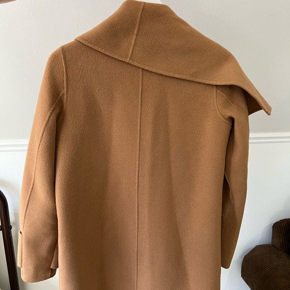 VINCE Drape Front Wool Coat - Picture 15 of 16